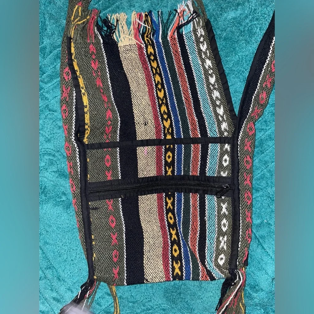 Multicolor Woven Baja Shoulder Bag - Picture 2 of 4